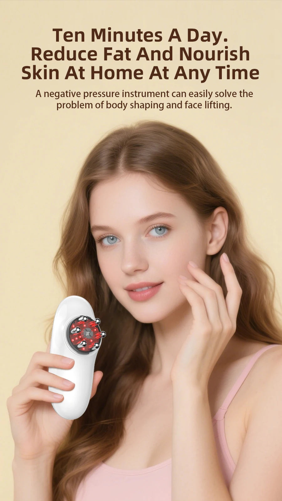 Body Sculpting Massager with LED Light for Face and Body