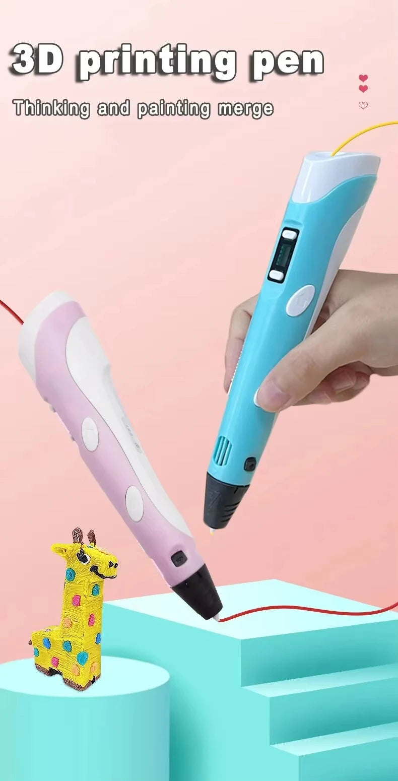 3D Printing Pen with LED Display for Creative DIY Drawing - 7