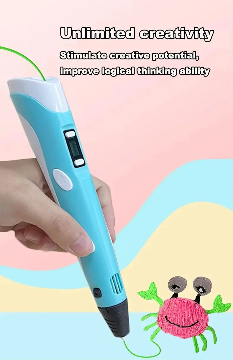 3D Printing Pen with LED Display for Creative DIY Drawing - 15