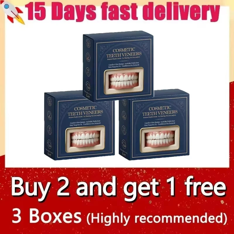 Full Mouth Denture Set with Storage Case for a Comfortable Fit