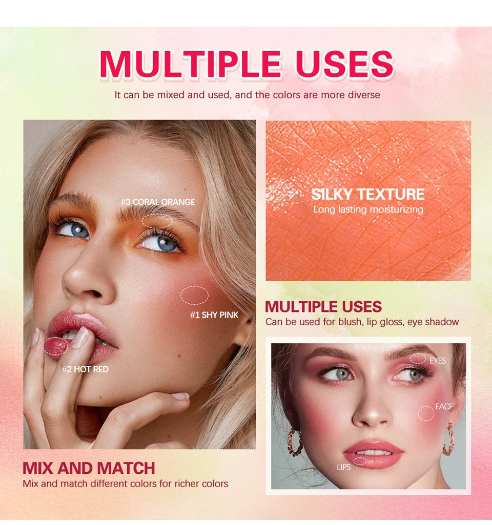Eraser Blush Stick Natural Moisturizing Tinted Finish