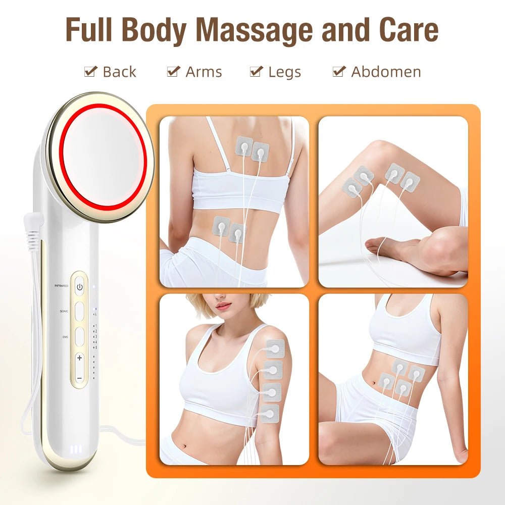 Ultrasonic Body Slimming Massager with EMS and Infrared Technology