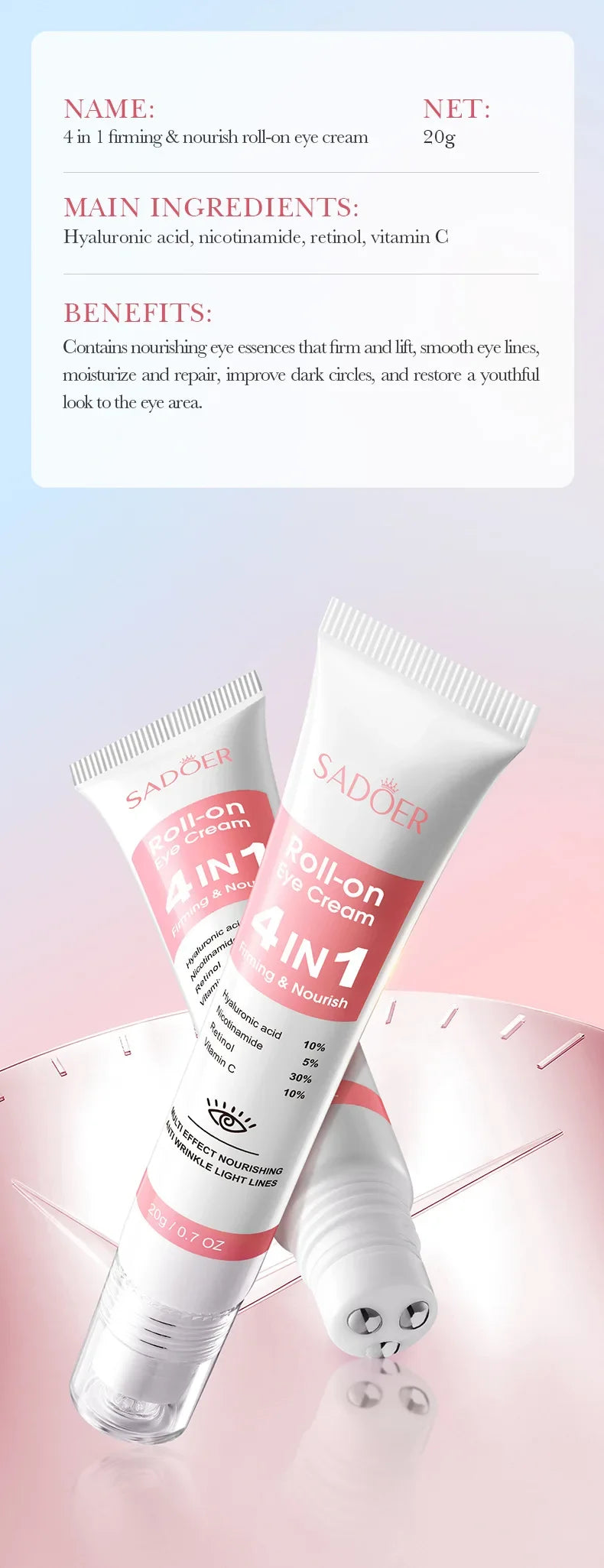Anti Wrinkle Eye Cream for Firming and Dark Circles - 18