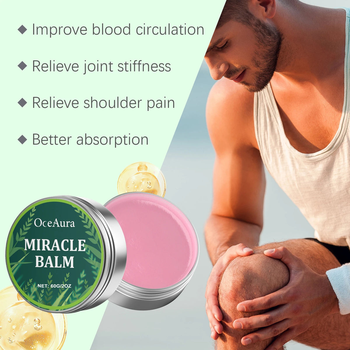 Herbal Body Massage Balm for Muscle and Joint Relief