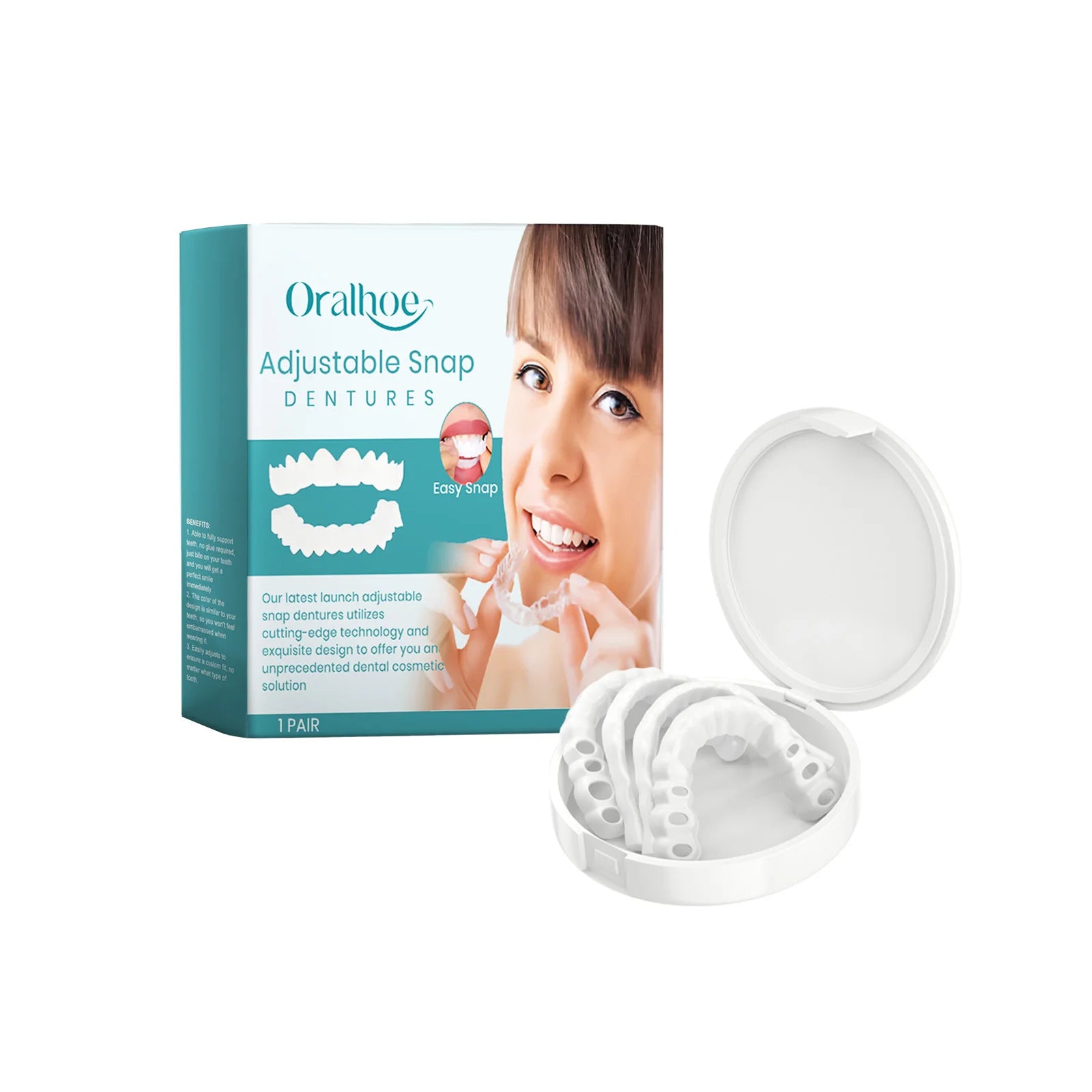 Adjustable Snap Dentures for Secure Fit - 16