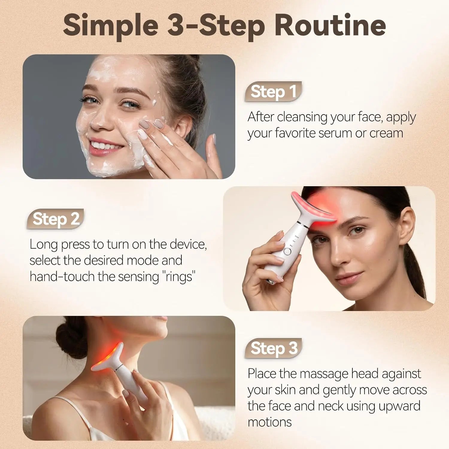 3 in 1 Facial Massager for Skin Tightening and Lifting - 5