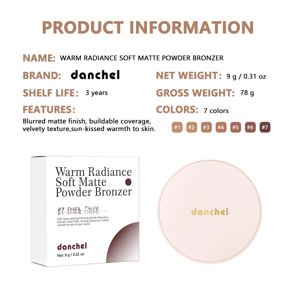 Pressed Powder Bronzer Matte Sculpting Makeup - 13
