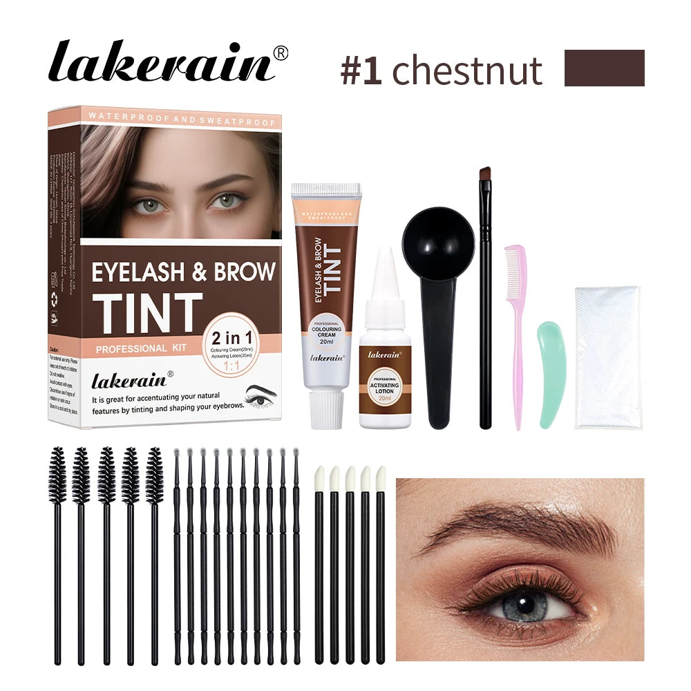 Eyelash and Brow Tint Kit for Natural Long Lasting Color - 21