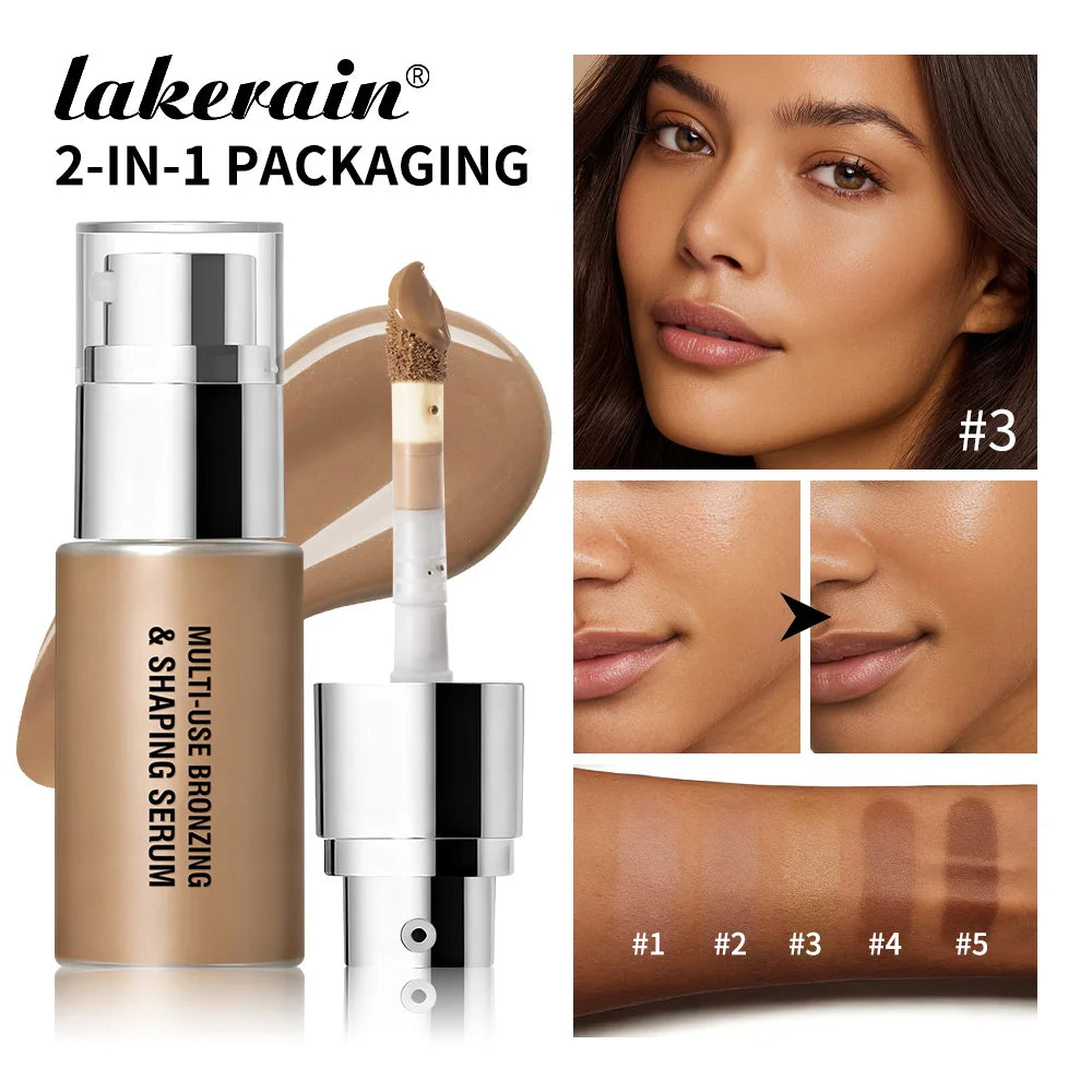 Multi Use Bronzing and Shaping Serum for Natural Sun Kissed Glow