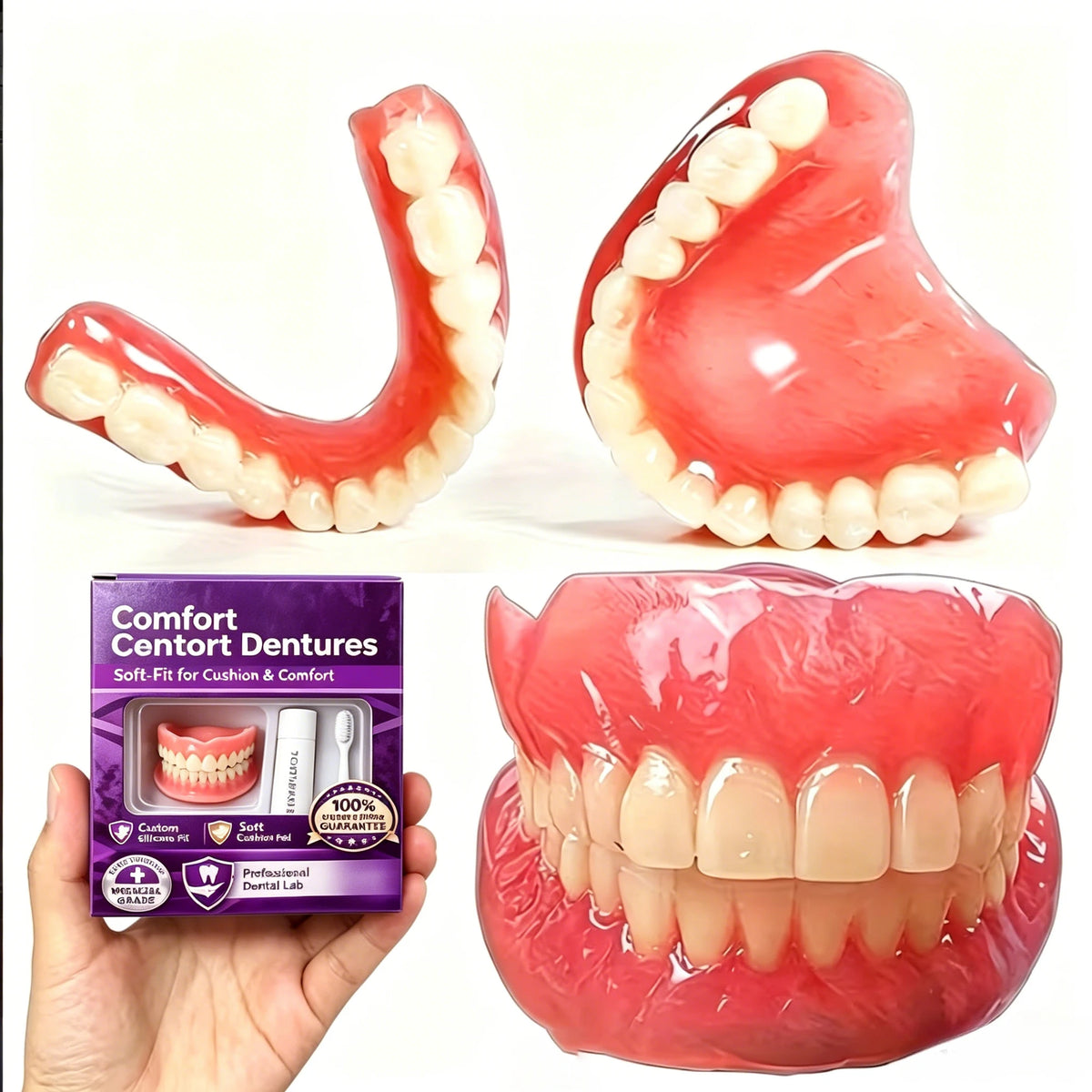 Silicone Denture Set for Instant Smile Comfort