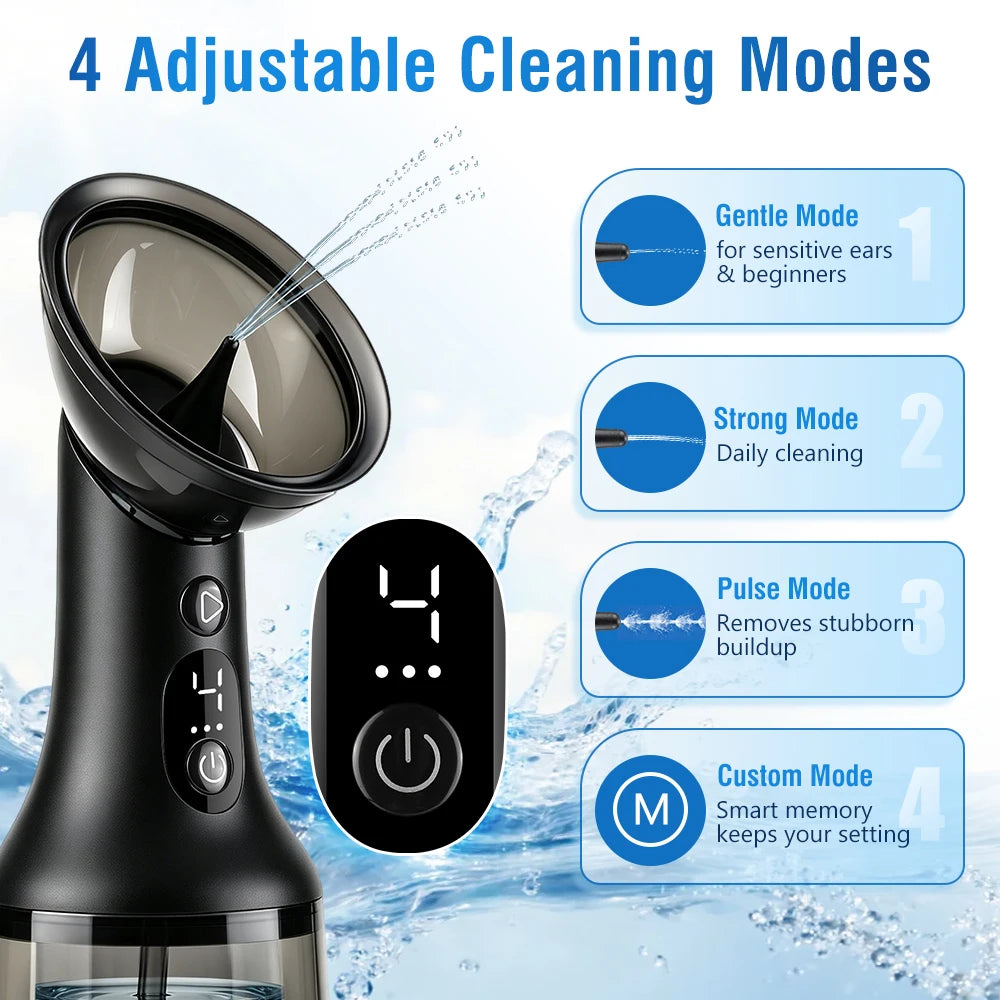 Electric Ear Wax Removal Tool with Dual Water Tank System