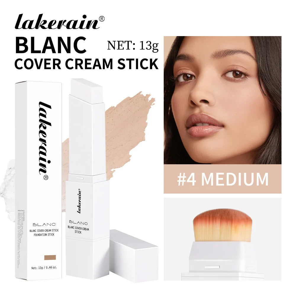 Blanc Cover Cream Stick with Built-in Brush for Flawless Coverage - 24