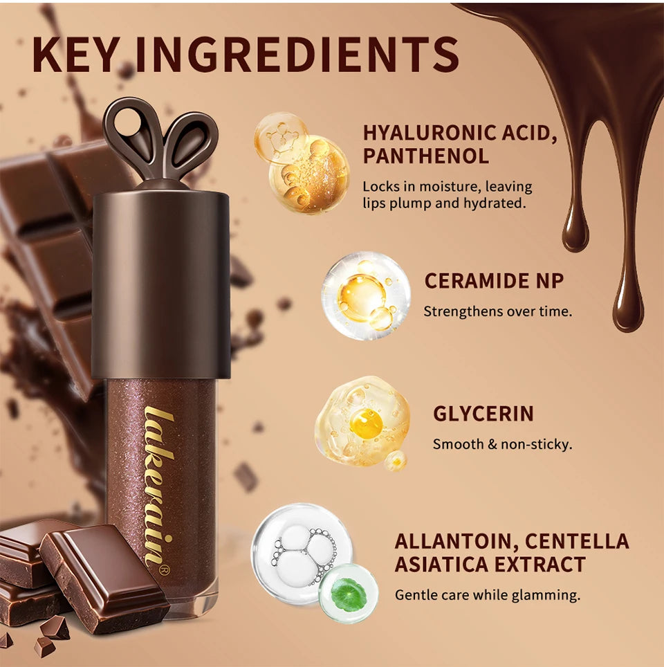 Deep Moisturizing Lip Gloss for a Plump Chocolate Glow - 14