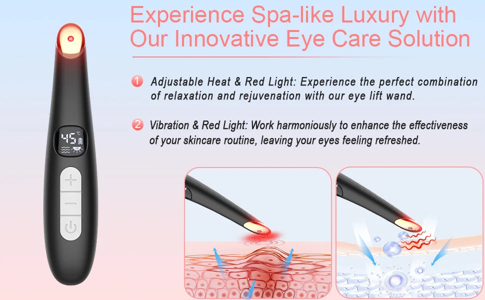 Eye Beauty Device with Heat and Vibration for Puffiness - 9