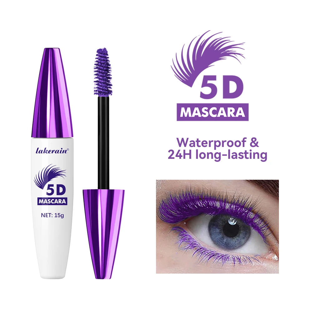 5D Mascara Waterproof Lengthening and Volumizing Eyelash Makeup - 2