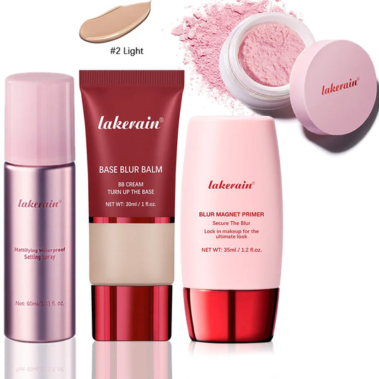 Complete Makeup Setting and Prep Kit for a Flawless Matte Finish