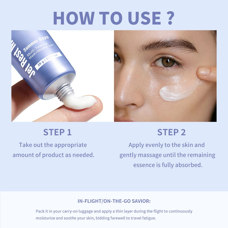Jet Rest Mask and Moisturizer for Deep Hydration