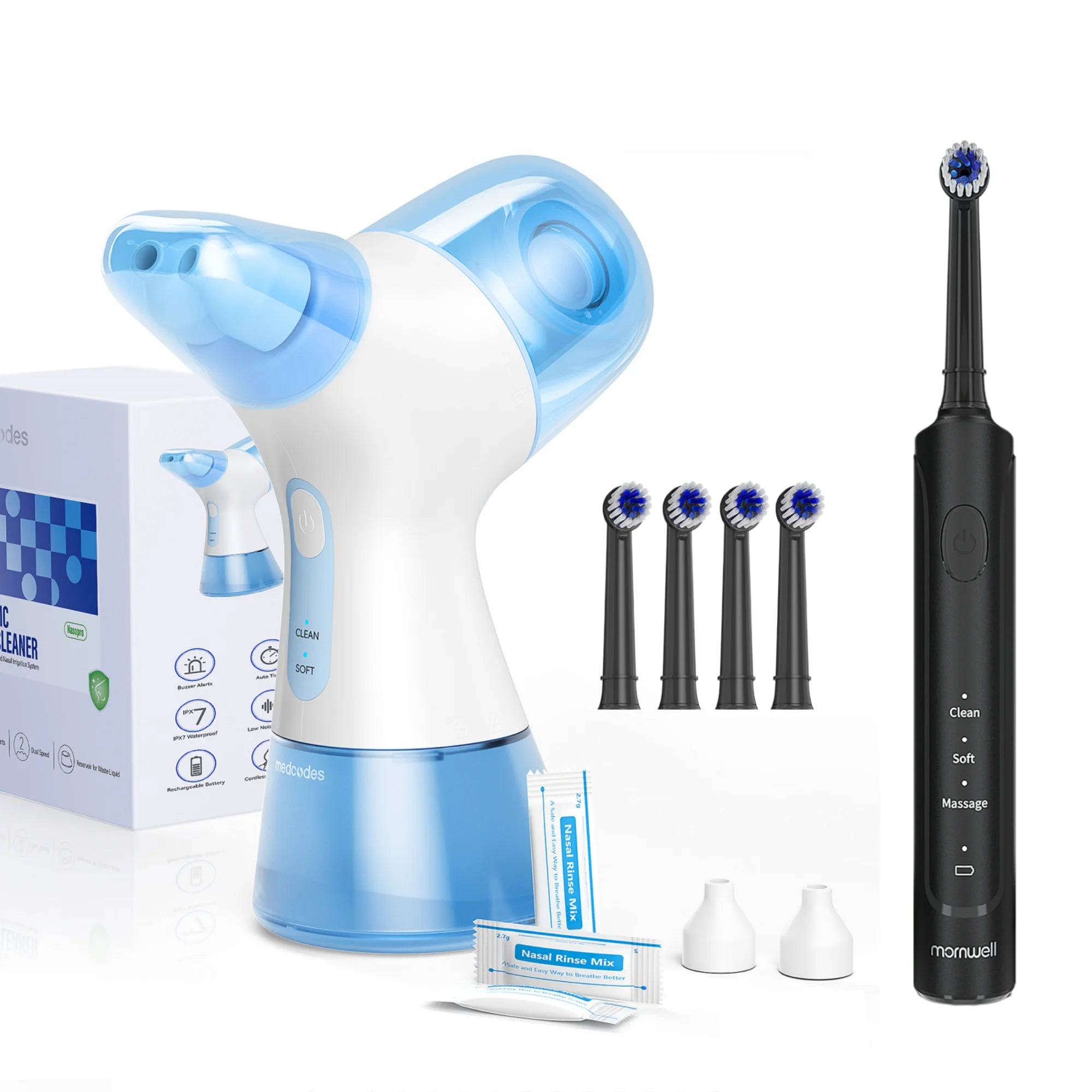 Electric Nasal Irrigator and Toothbrush Kit for Deep Oral Care - 26