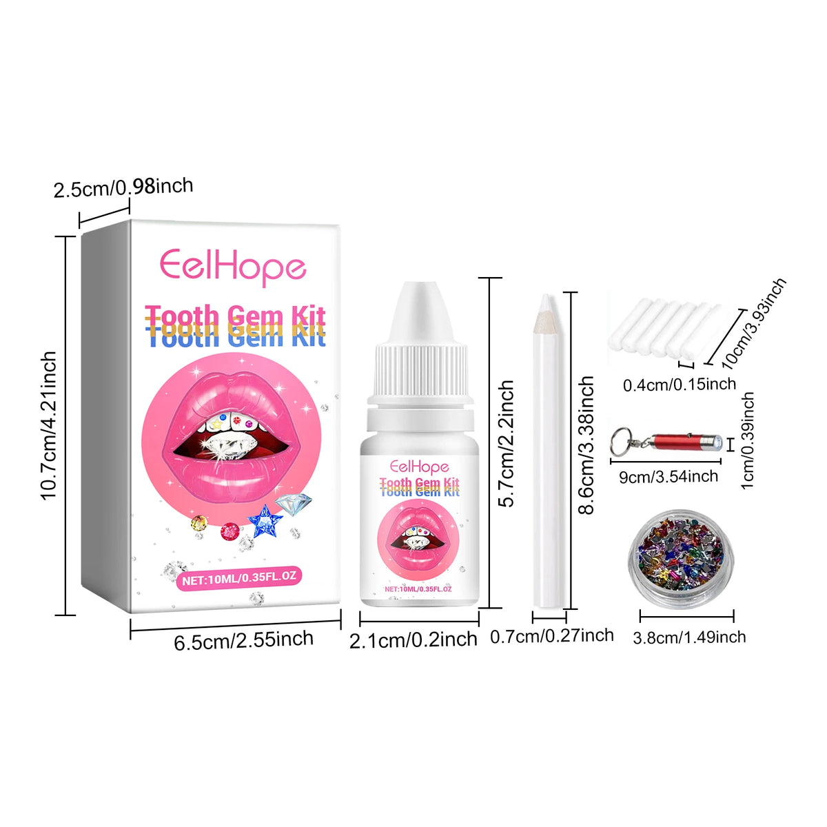 Professional Tooth Gem Kit for Sparkling Dental Jewelry