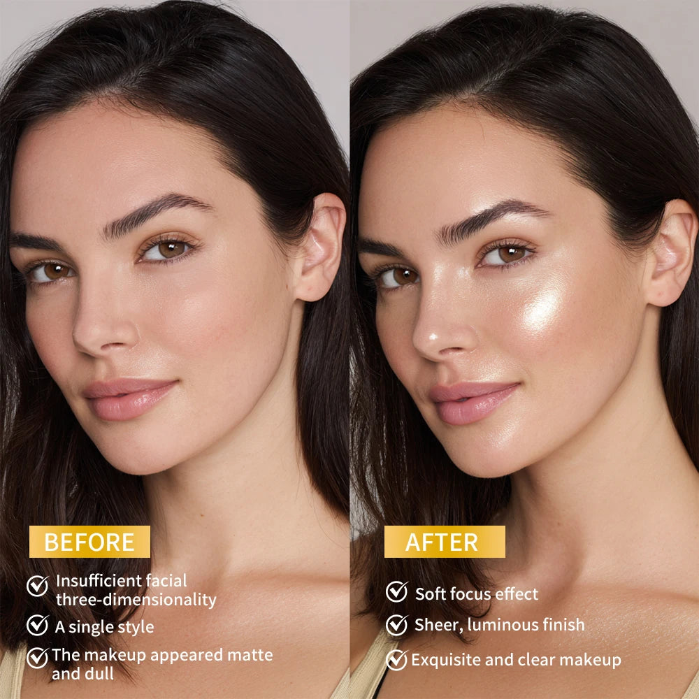 Baked Powder Highlighter for a Natural Radiant Glow