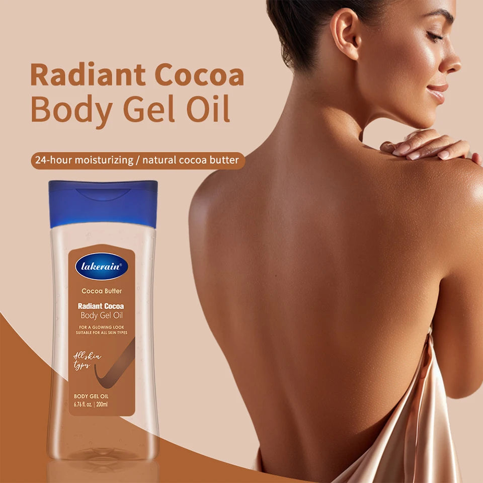 Radiant Cocoa Body Gel Oil for Deep Hydration - 8