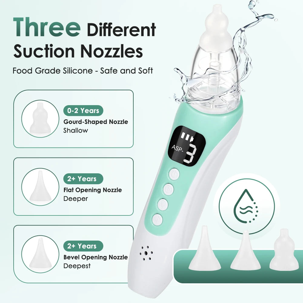 Electric Baby Nasal Aspirator with Soothing Lullabies - 8