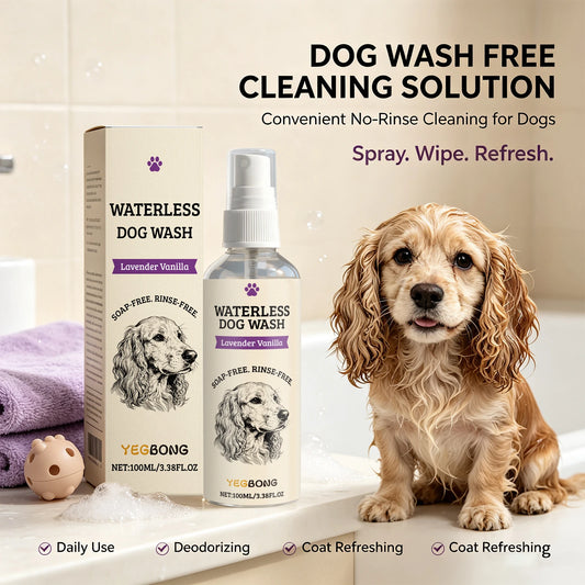Waterless Dog Shampoo Spray for Easy No Rinse Cleaning