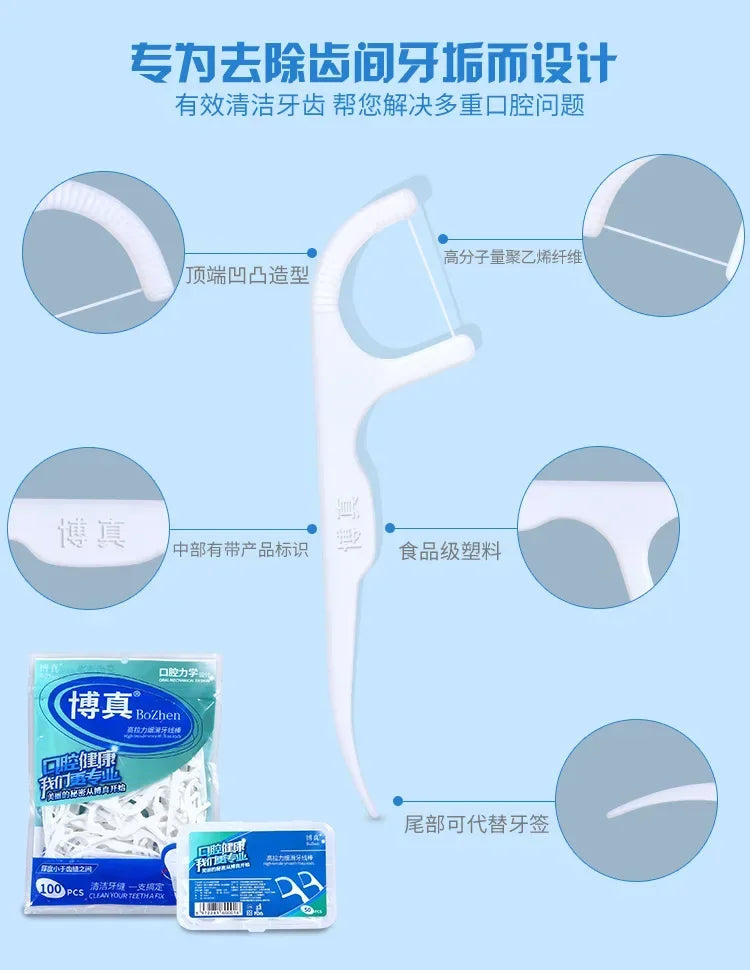 Portable Dental Floss Picks for Effective Daily Oral Cleaning