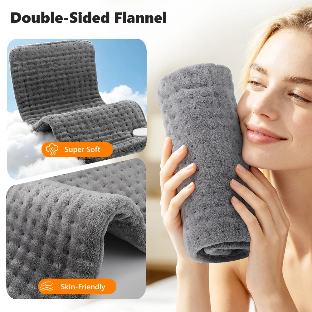 Electric Heating Pad with Adjustable Temperature Settings