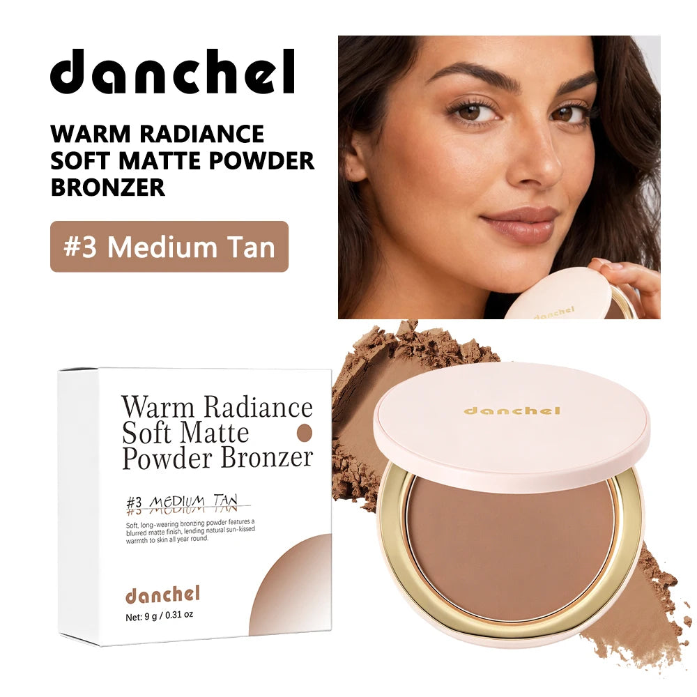 Pressed Powder Bronzer for Natural Matte Sculpted Contour