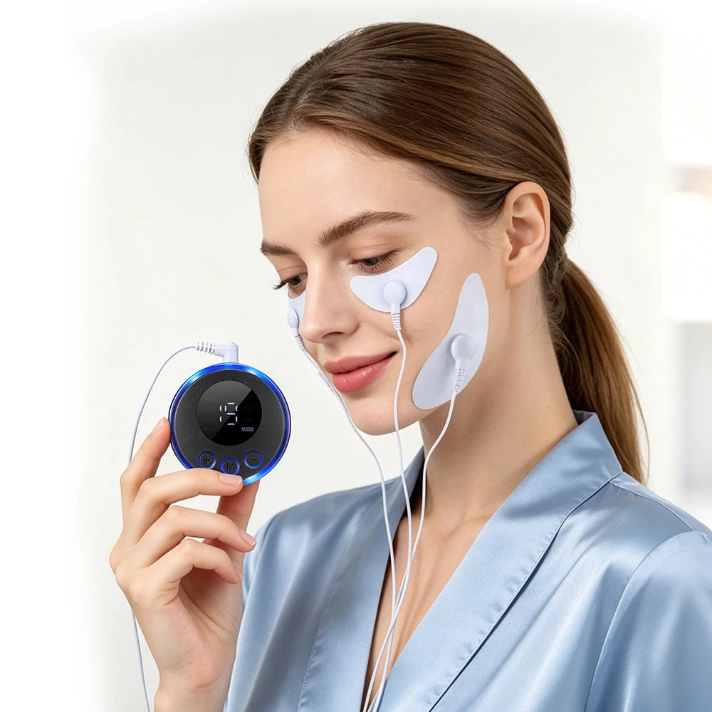 Electric Face and Eye Massager with Dual Precision Pads - 6