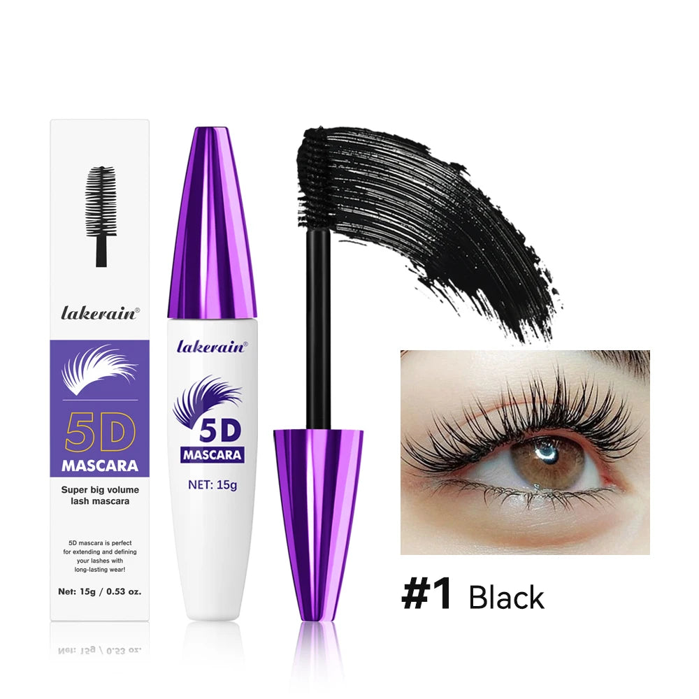 5D Mascara Waterproof Lengthening and Volumizing Eyelash Makeup - 23