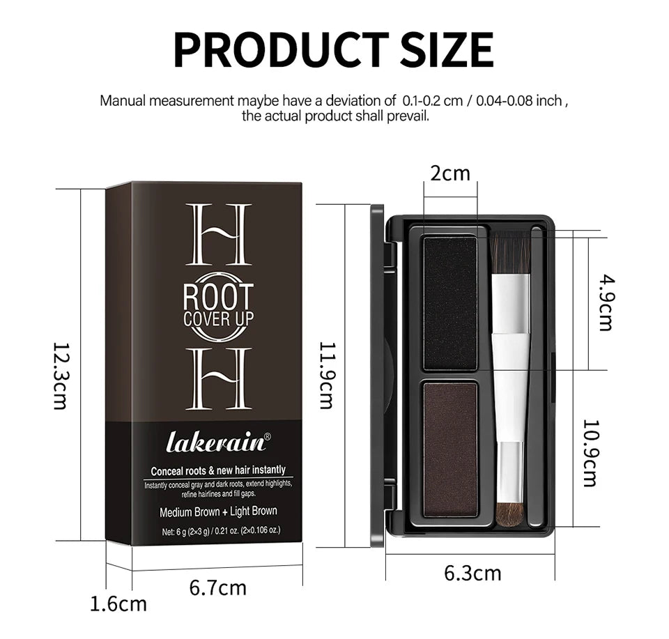 Hairline Shadow Powder for Natural Root and Gray Hair Coverage