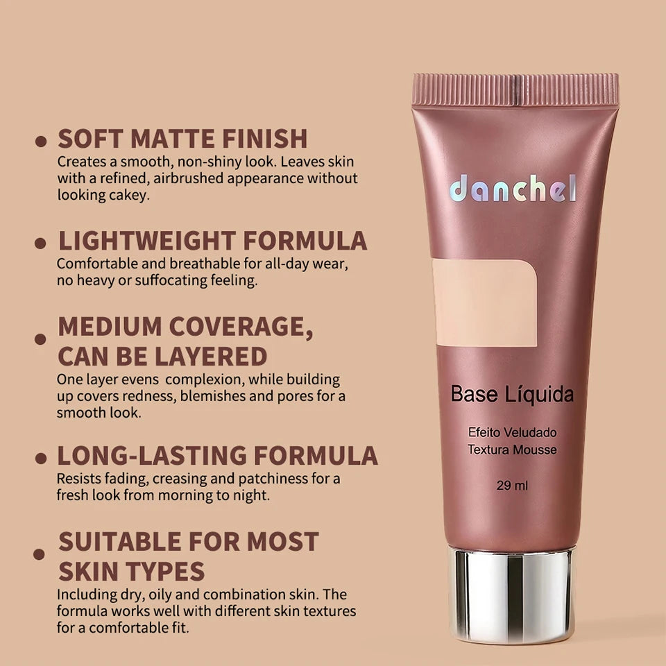 Liquid Foundation Long Lasting Velvet Matte Finish - 9