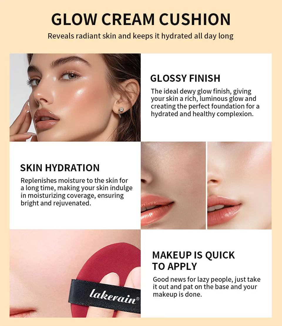 Glow Cream Cushion Foundation for a Radiant Hydrating Finish - 8