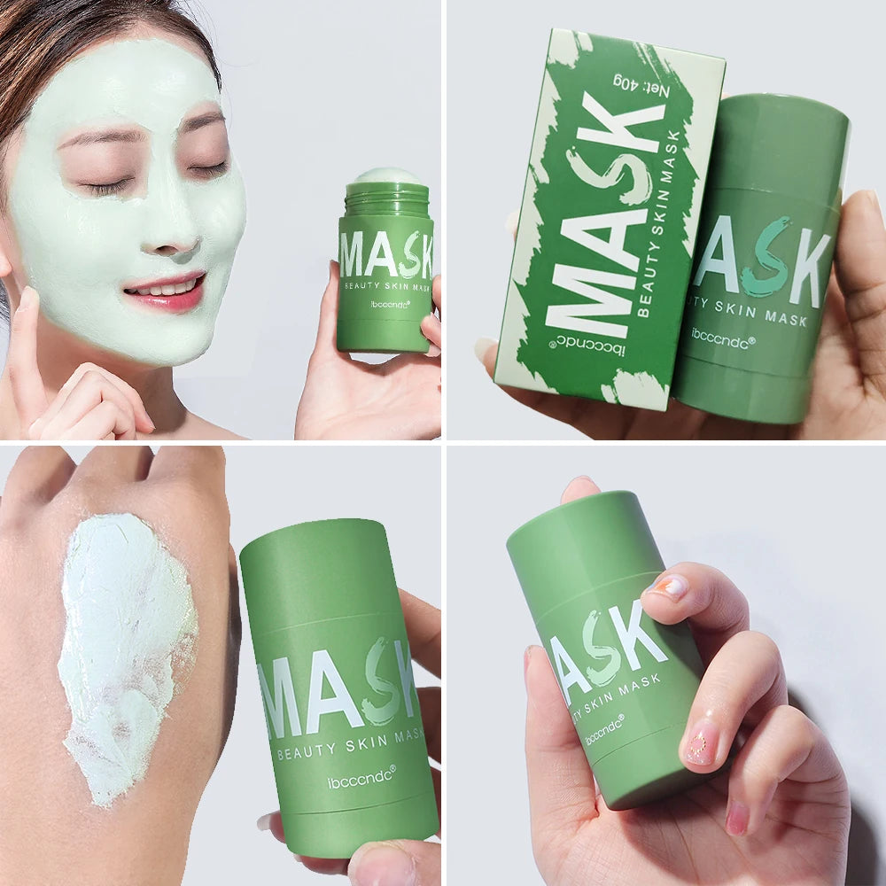 Green Tea Cleansing Face Mask Stick for Deep Oil Control - 4
