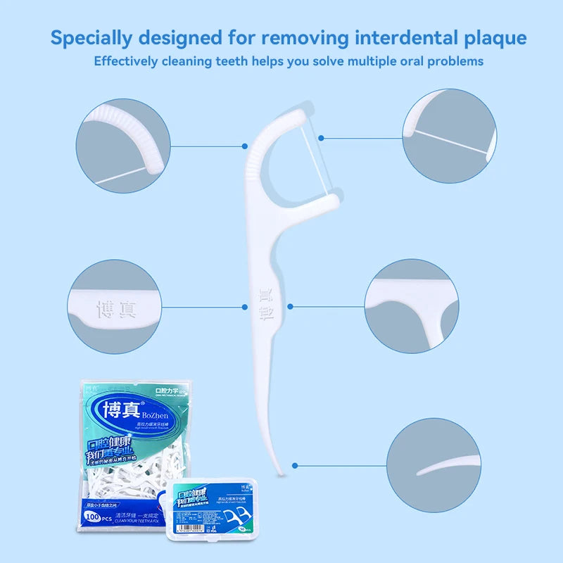 Portable Dental Floss Picks for Effective Daily Oral Cleaning