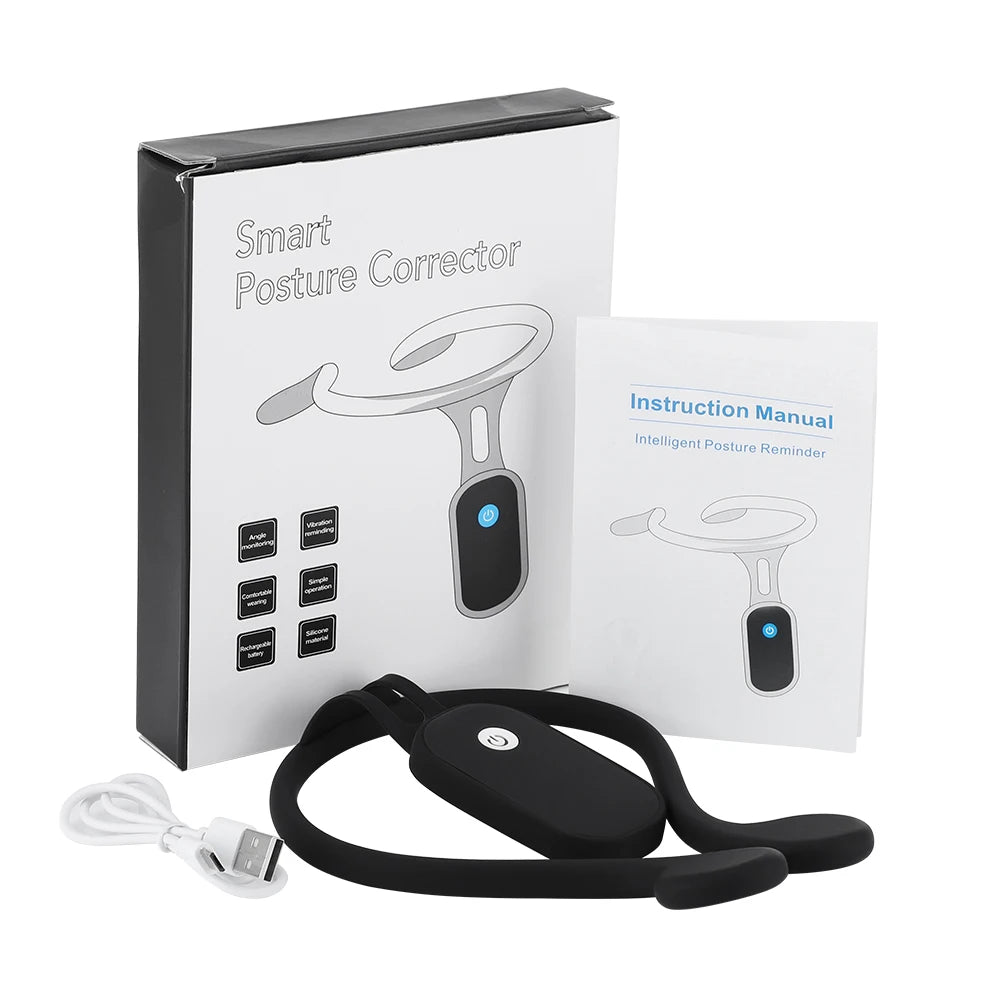 Smart Posture Corrector with LCD Display and Vibration Reminder
