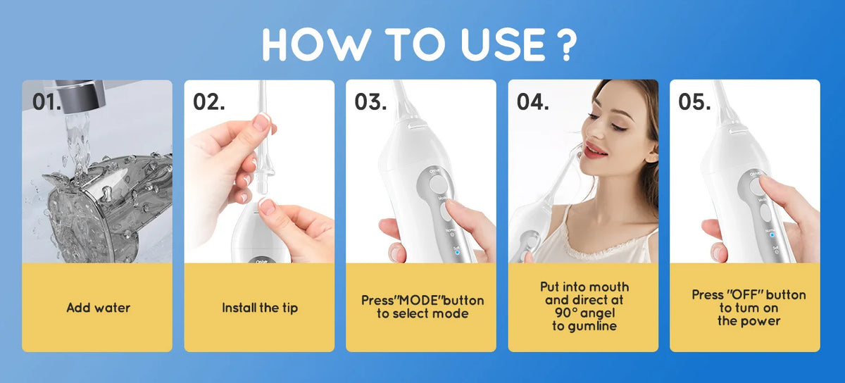 Professional Oral Irrigator and Electric Toothbrush Set