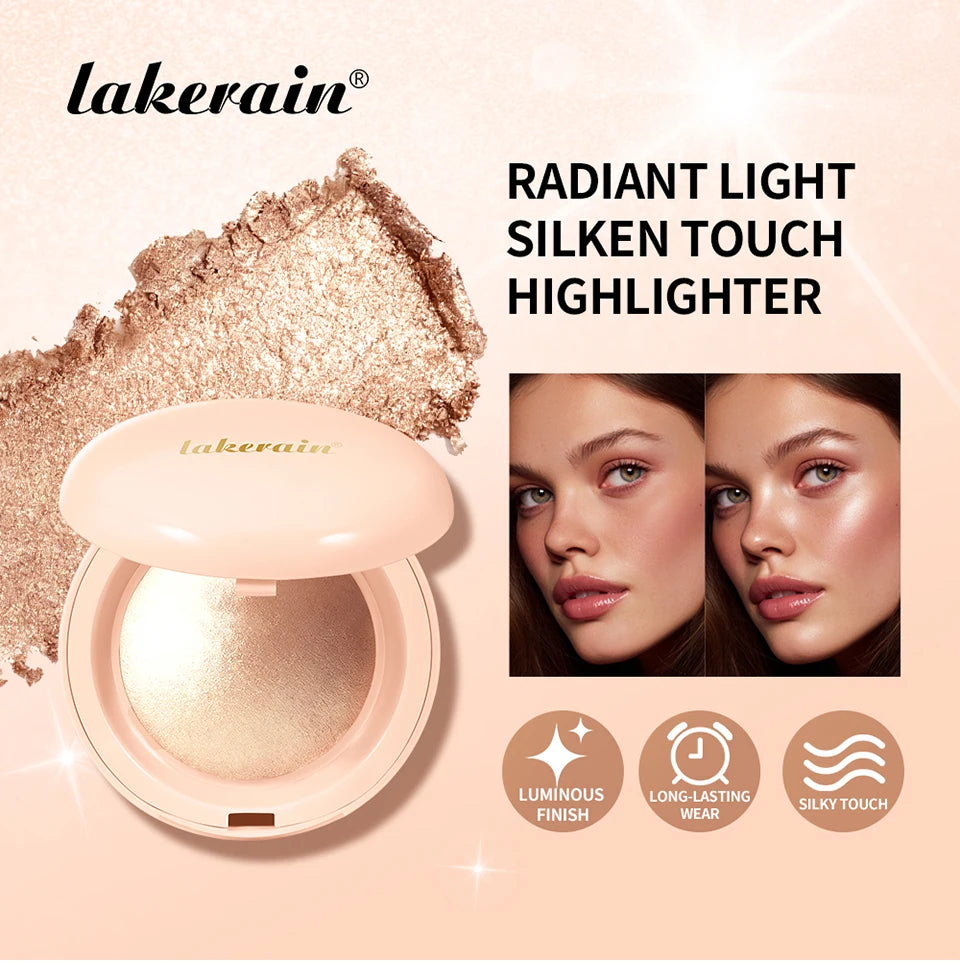 Baked Powder Highlighter for Radiant Natural Glow