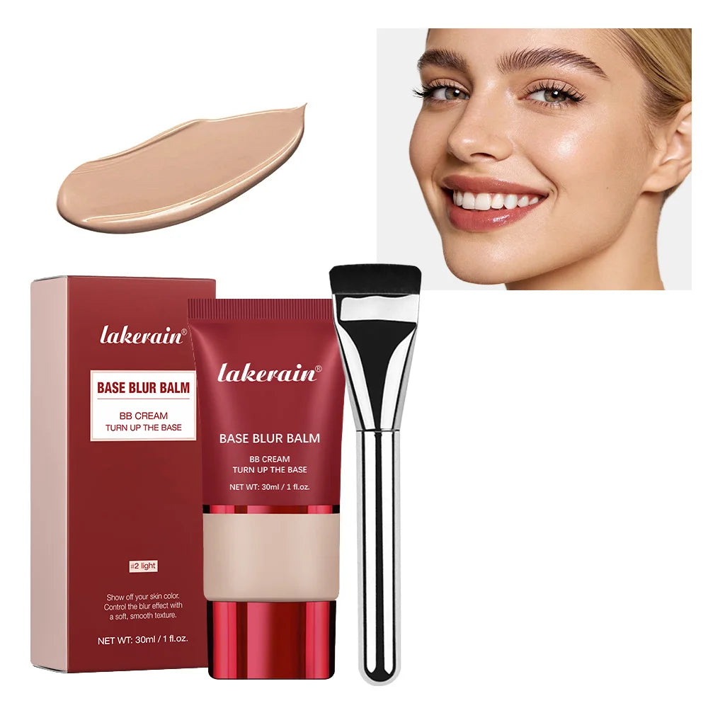 Blur Base Balm with Applicator Brush for a Natural Matte Finish - 25