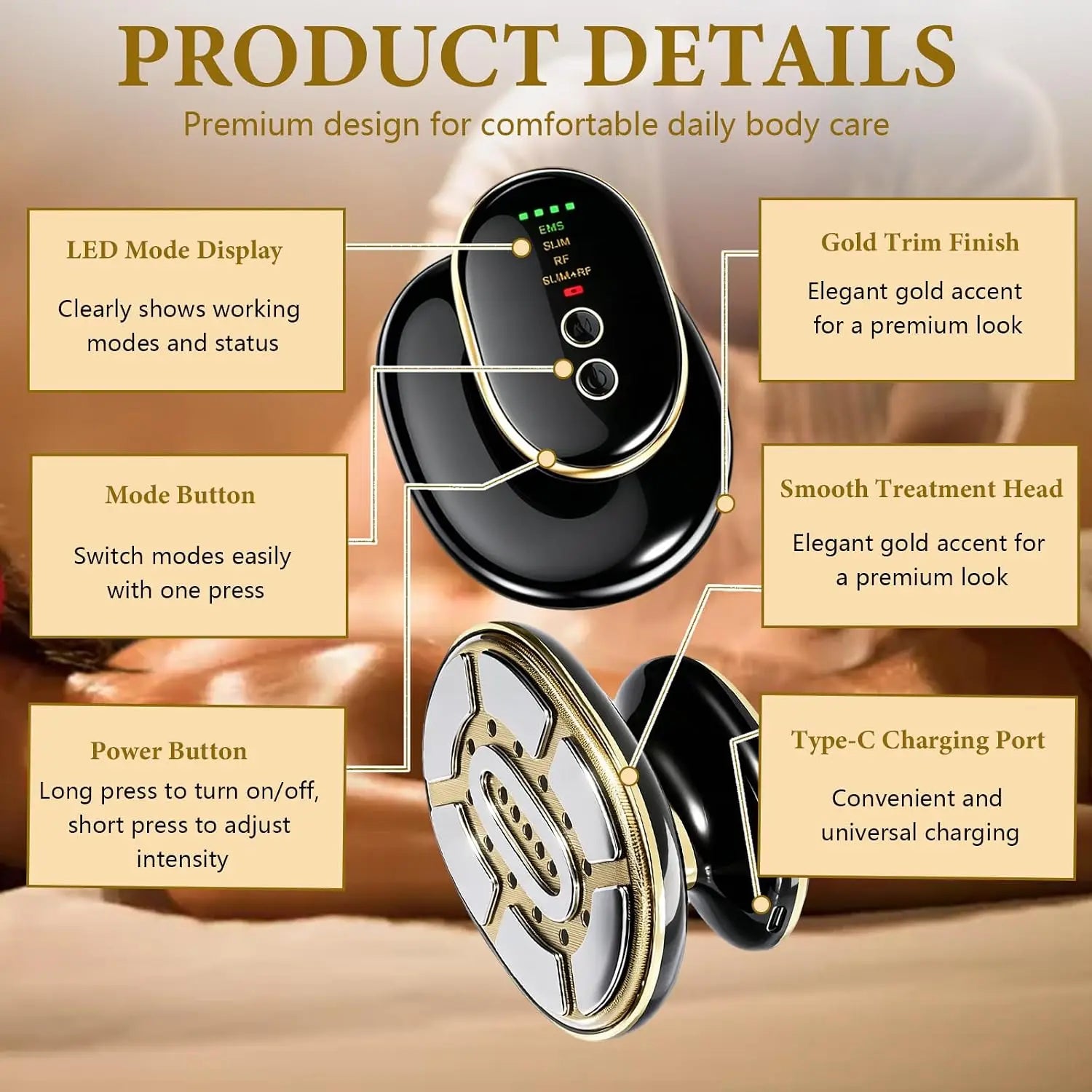 Multifunctional Body Sculpting Device with LED Photon Therapy - 6
