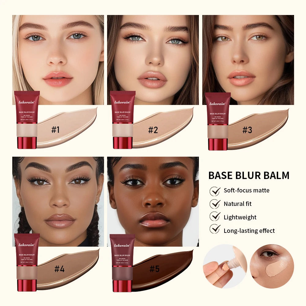 Liquid Foundation and Dual Brush Set for a Smooth Matte Finish