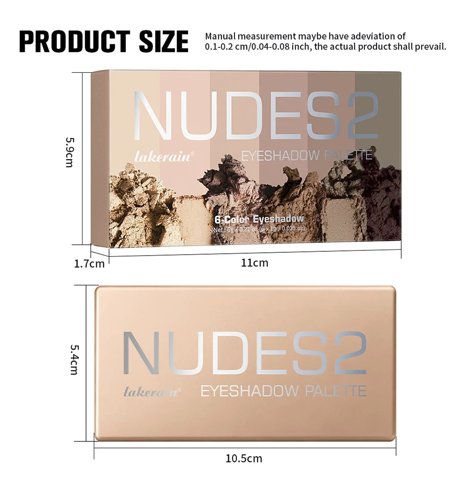 Eyeshadow Palette with Long Lasting Neutral Matte Shades