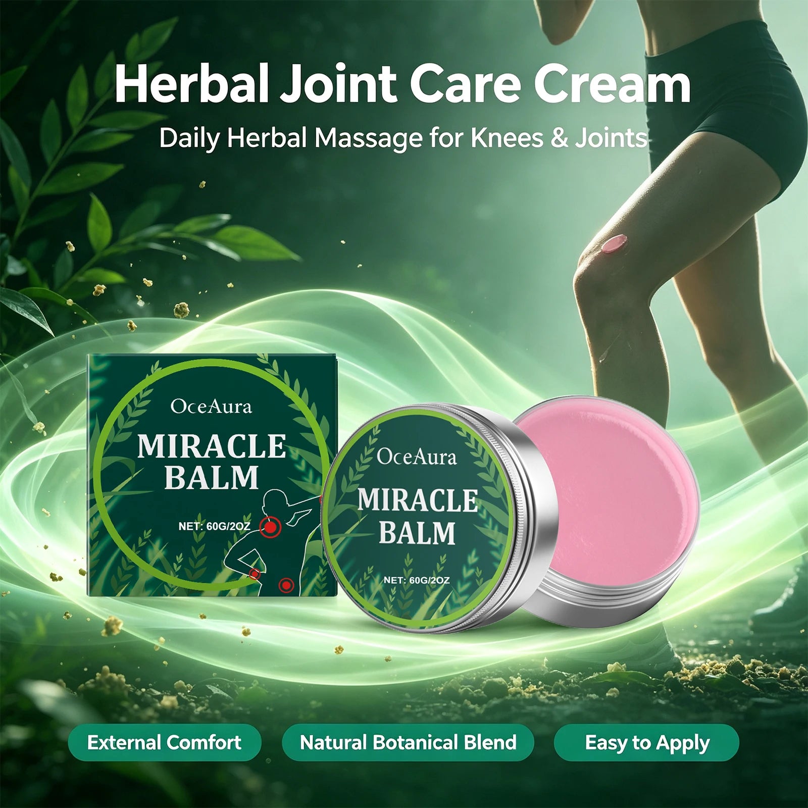 Herbal Body Massage Balm for Muscle and Joint Relief - 1