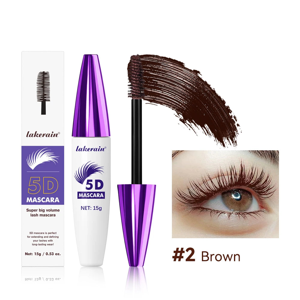 5D Mascara Waterproof Lengthening and Volumizing Eyelash Makeup - 22