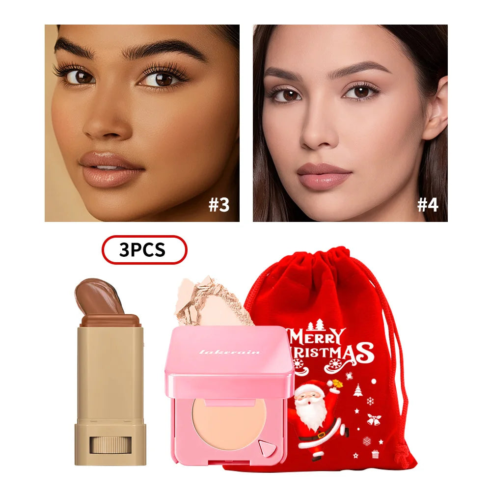 Foundation Stick and Powder Set for a Flawless Matte Finish