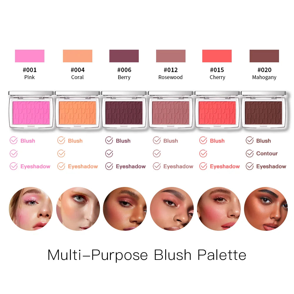 Embossed Blush Palette Natural Matte Finish