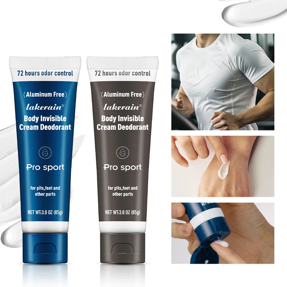 Body Invisible Cream Deodorant for Long Lasting Odor Protection - 1