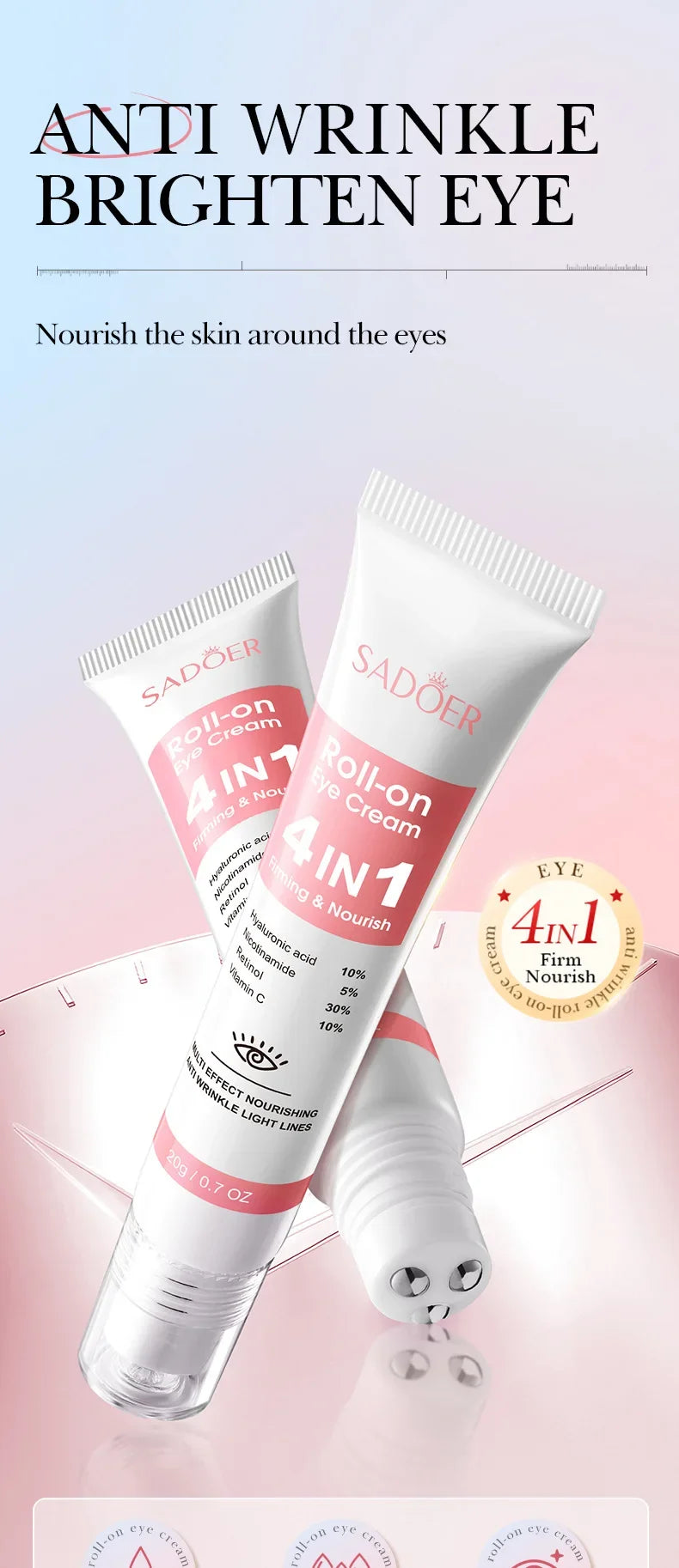 Anti Wrinkle Eye Cream for Firming and Dark Circles - 11
